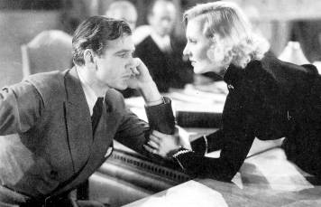 A still of Jean Arthur and Gary Cooper in Mr. Deeds
