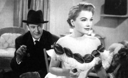 Baxter with George Sanders in ALL ABOUT EVE