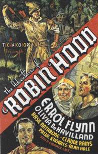 A poster from THE ADVENTURES OF ROBIN HOOD