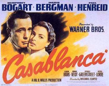 A poster for CASABLANCA