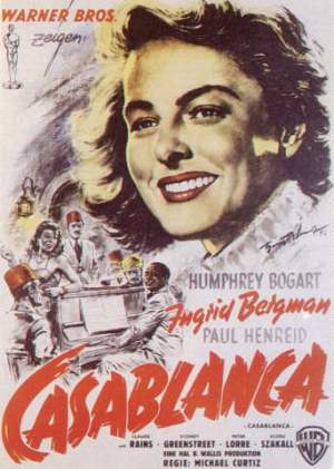 A German poster for CASABLANCA