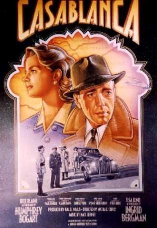 The 50th Anniversary poster for CASABLANCA