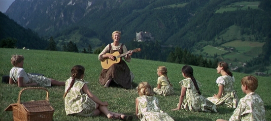 Maria and the children sing